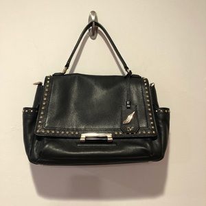 DVF| Highline Courier 440 Studded Leather Satchel
